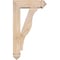 Ekena Millwork Funston Arts and Crafts Smooth Bracket w/ Offset Brace, Douglas Fir, 5 1/2"W x 16"D x 28"H BKT0604X16X28FST03SDF - alternate 2